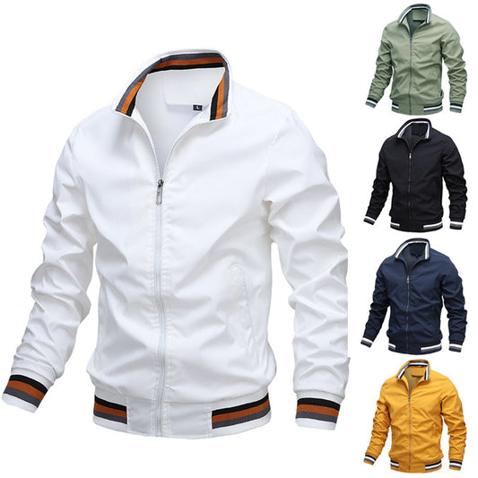 Sports Solid Color Jacket Men's CJD