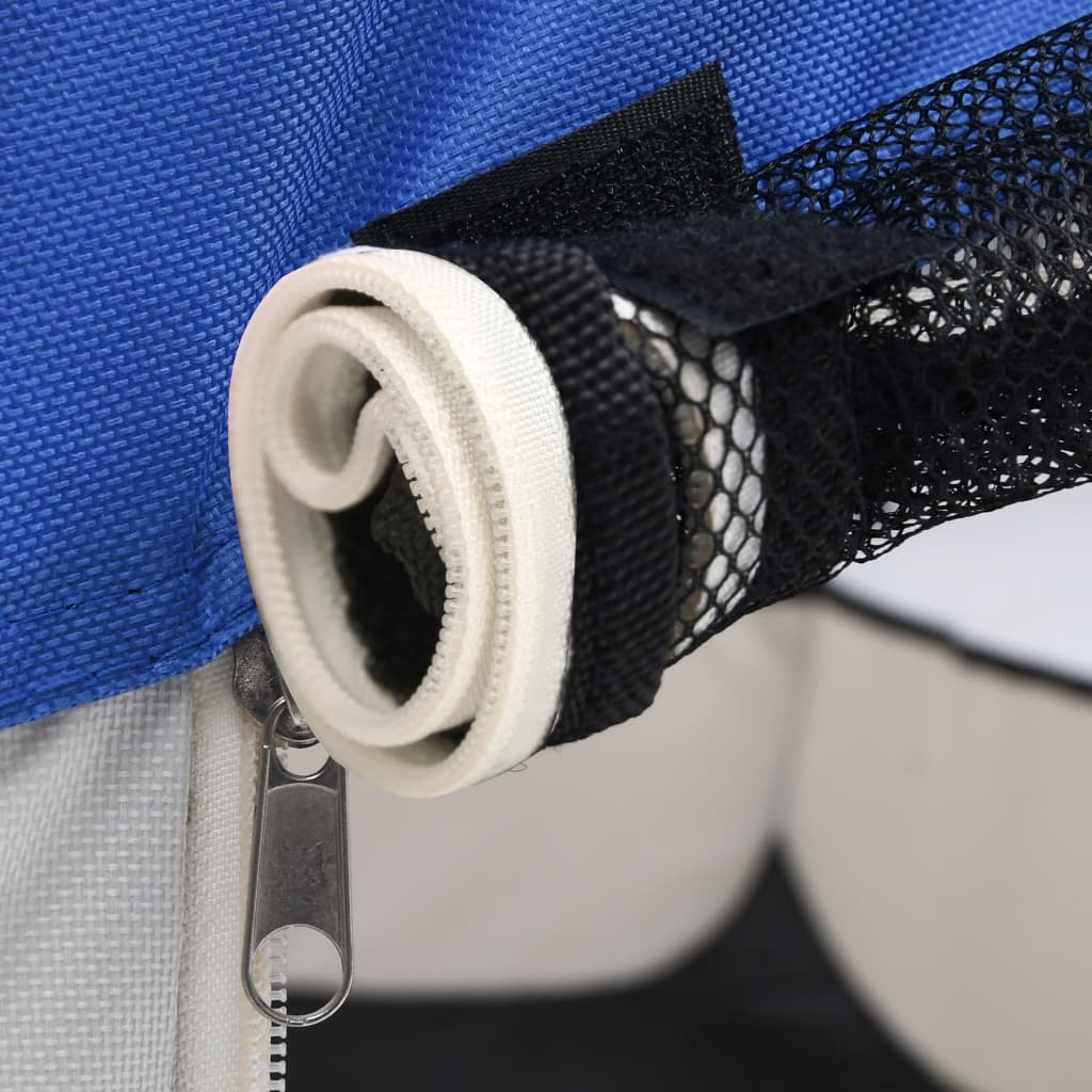 Foldable Dog Playpen with Carrying Bag Blue 43.3"x43.3"x22.8" LuxuryLifeWay Online Store