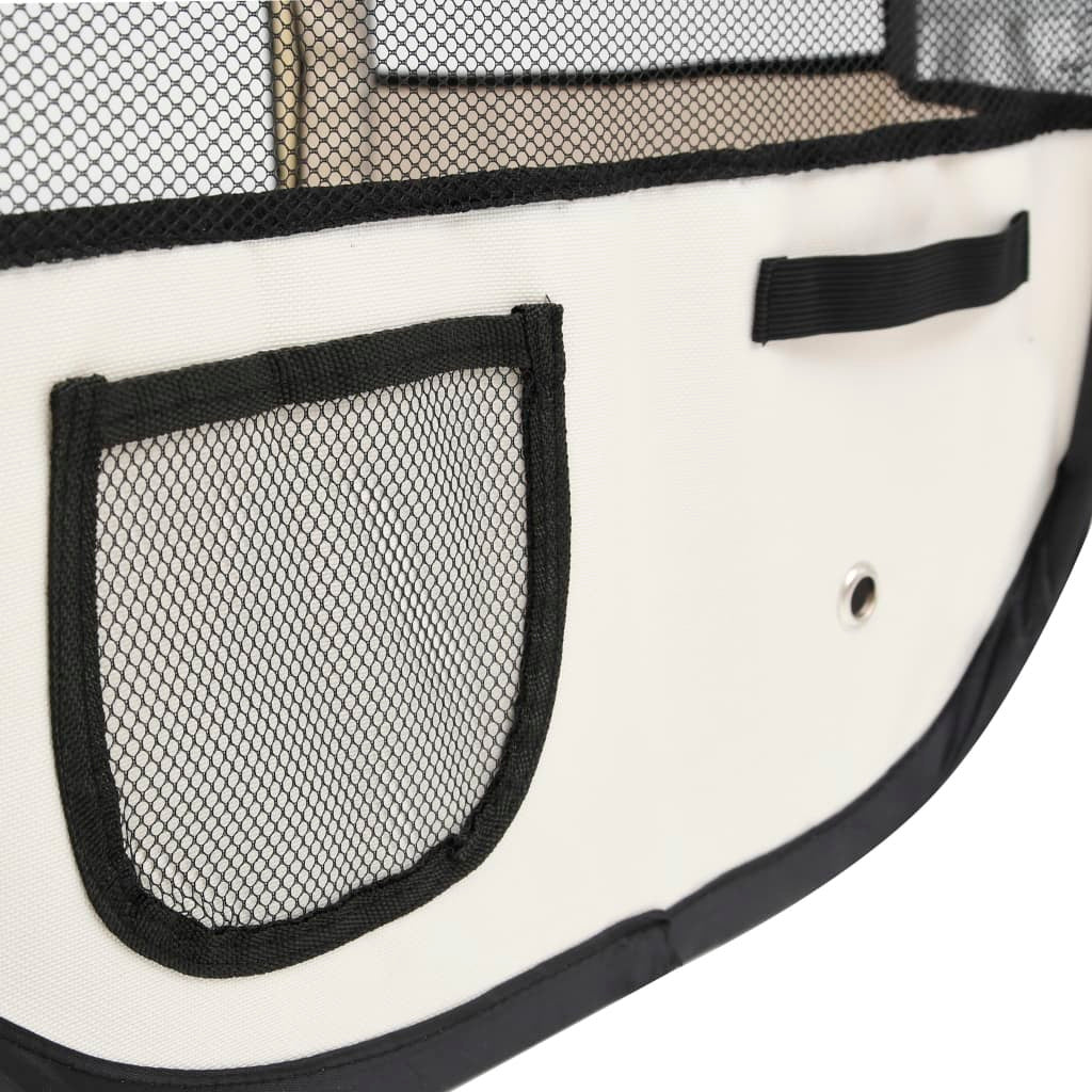 Foldable Dog Playpen with Carrying Bag Blue 43.3"x43.3"x22.8" LuxuryLifeWay Online Store
