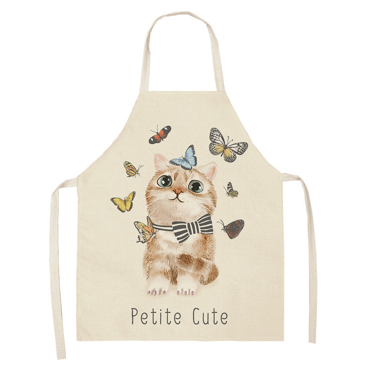 Explosive Animal Animation Multifunctional Kitchen Apron Cotton And Linen Apron PearlNestDecor.com