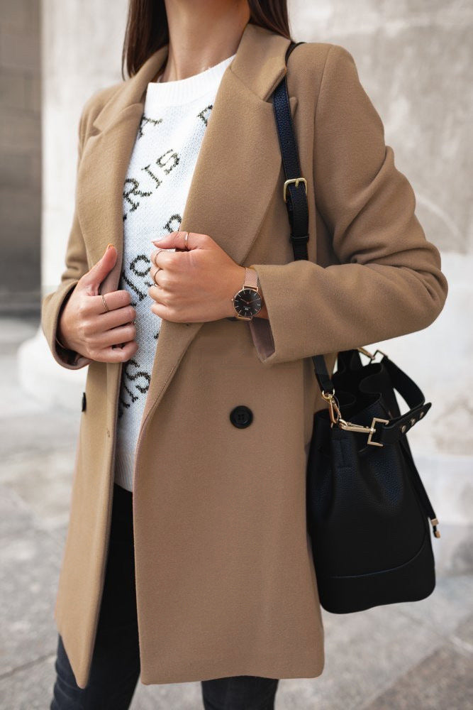 Classic Woolen Coat for Women NorixaFashion.com