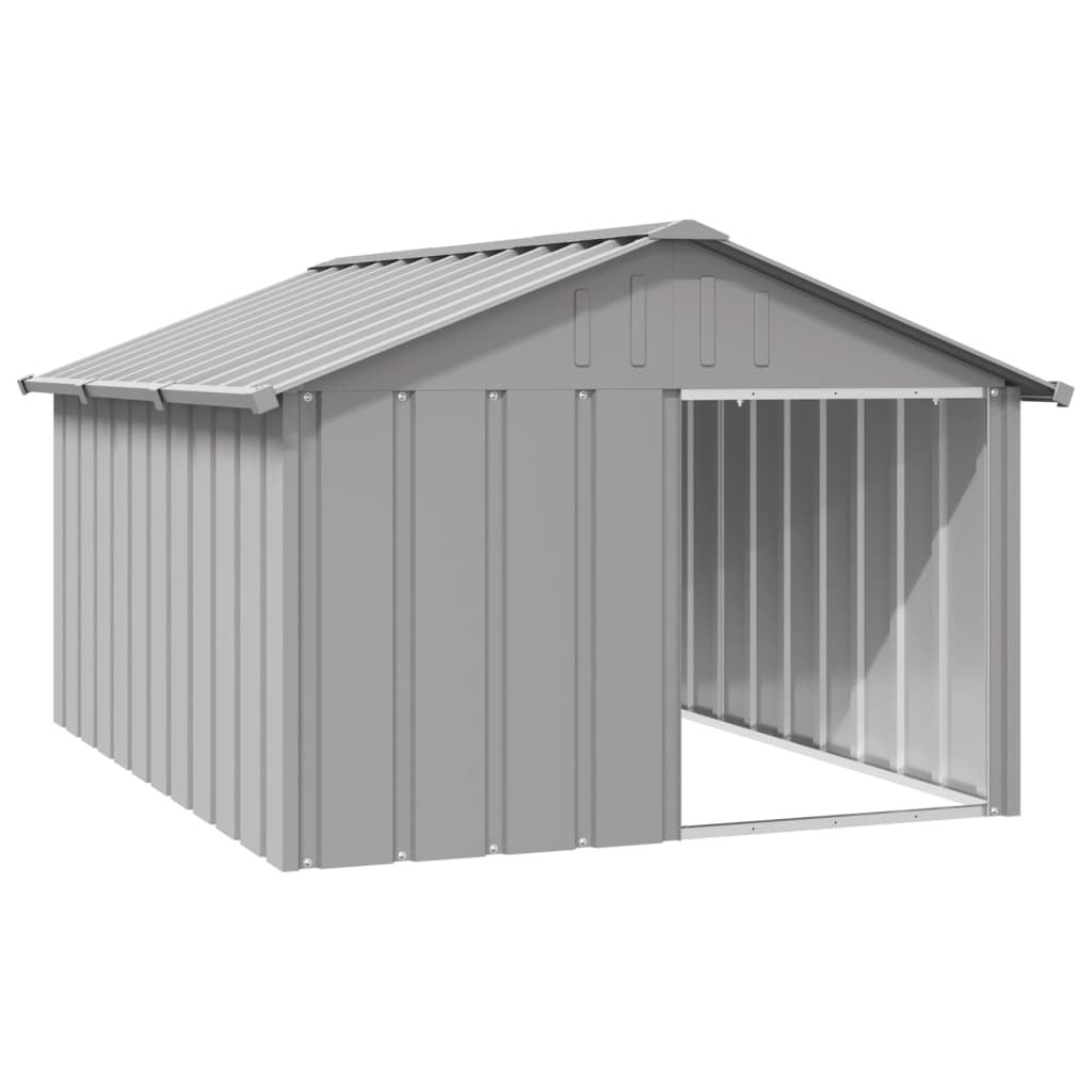 Dog House Gray 45.9"x60.2"x32.1" Galvanized Steel LuxuryLifeWay Online Store