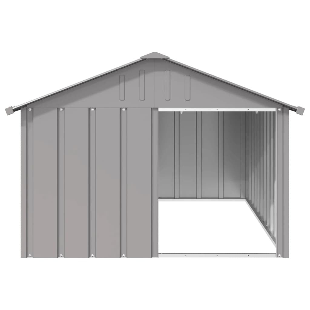 Dog House Gray 45.9"x60.2"x32.1" Galvanized Steel LuxuryLifeWay Online Store