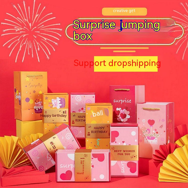 Qixi Valentine's Day Surprise Jump Box Birthday Gift LadyShow.Store