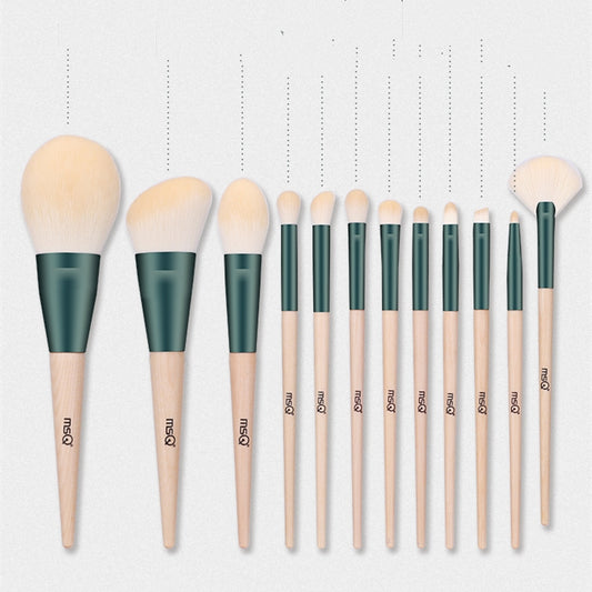 MSQ/ 12 makeup brush set to learn the whole set of tools CJD2
