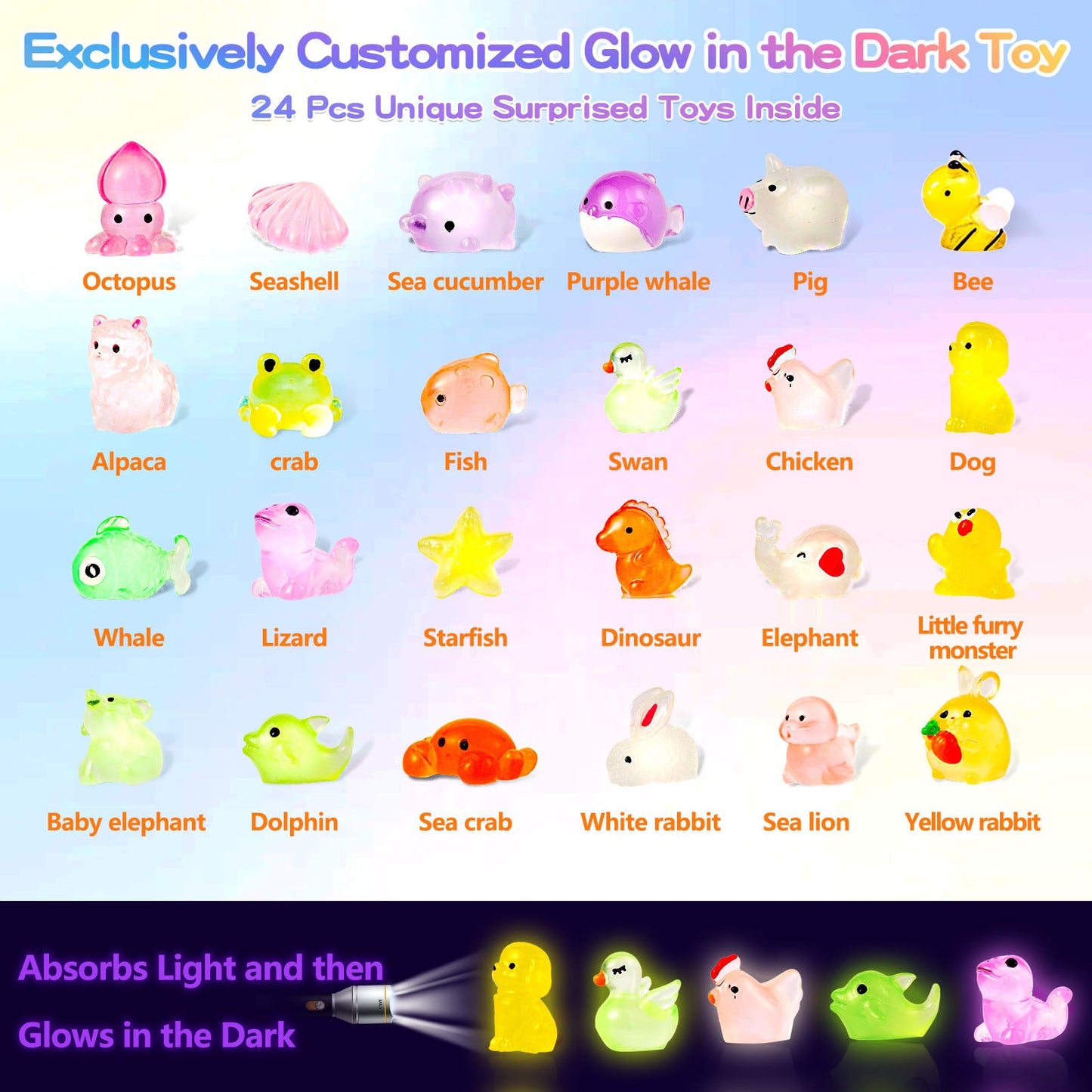 Glow-in-the-Dark Doll-Shaped Bath Bombs - Kids Bath Time Fun Set with Fizzing Bubble Foam LadyShow.Store