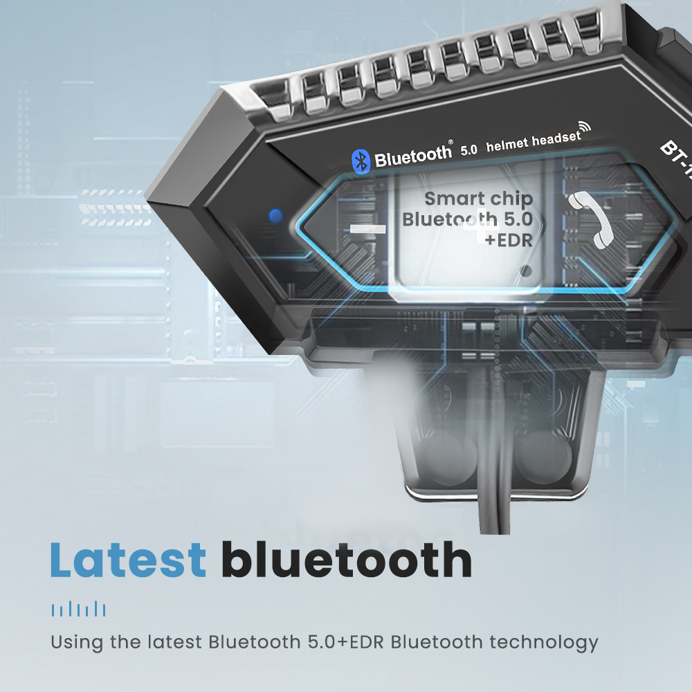 Bluetooth Wireless Headset For Motorcycle Helmet Pi-Mart