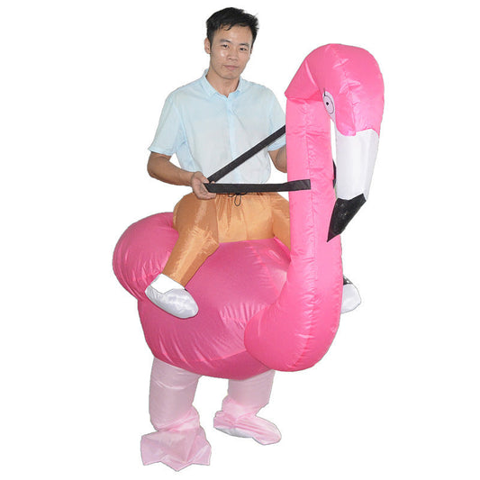 Creative toys Halloween Christmas Flamingo cosplay dress up inflatable suit party spoof costume props LuxuryLifeWay Online Store