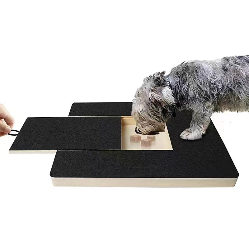 Pet Wooden Nail Scraper Board - Solid Wood Dog Nail File Grooming Tool For Natural Nail Trimming And Maintenance Toy Built-in Treat Box Dog Sandpaper Board Scratcher Pet Products Pets Fashion