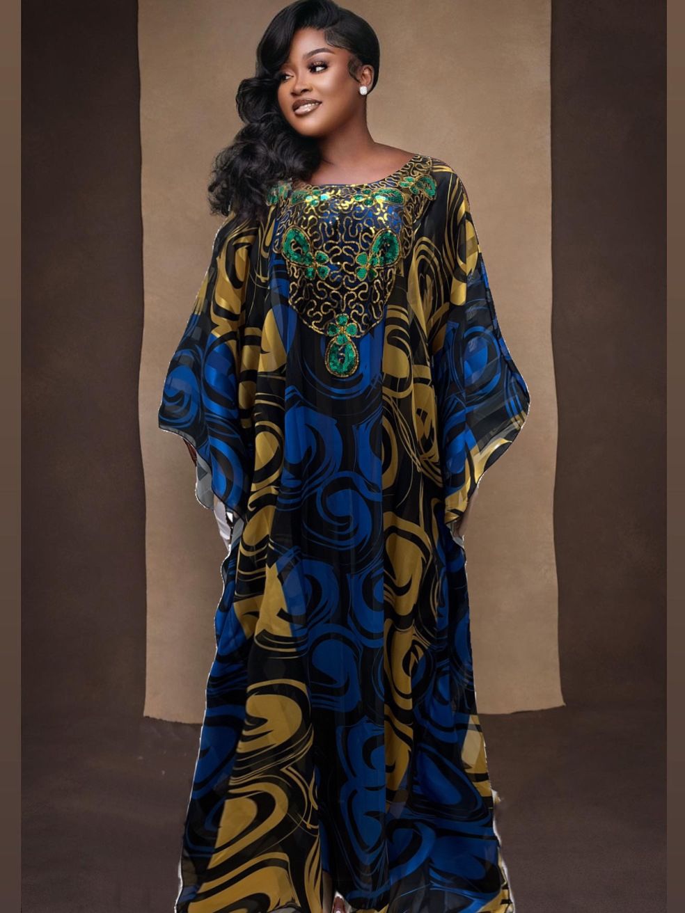 Fashion Printed Robe Dress Women NorixaFashion.com