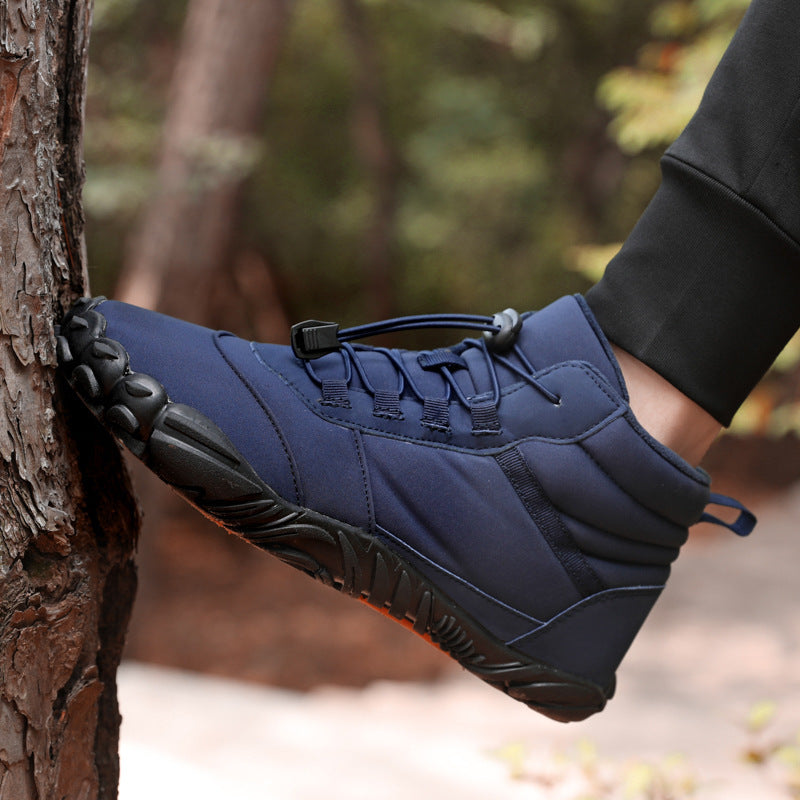 Fleece-lined Waterproof Snow Warm Breathable Couple High-top Casual Cotton Shoes CJD