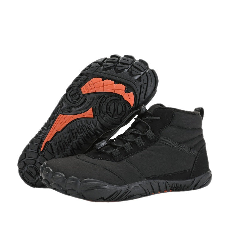 Fleece-lined Waterproof Snow Warm Breathable Couple High-top Casual Cotton Shoes CJD