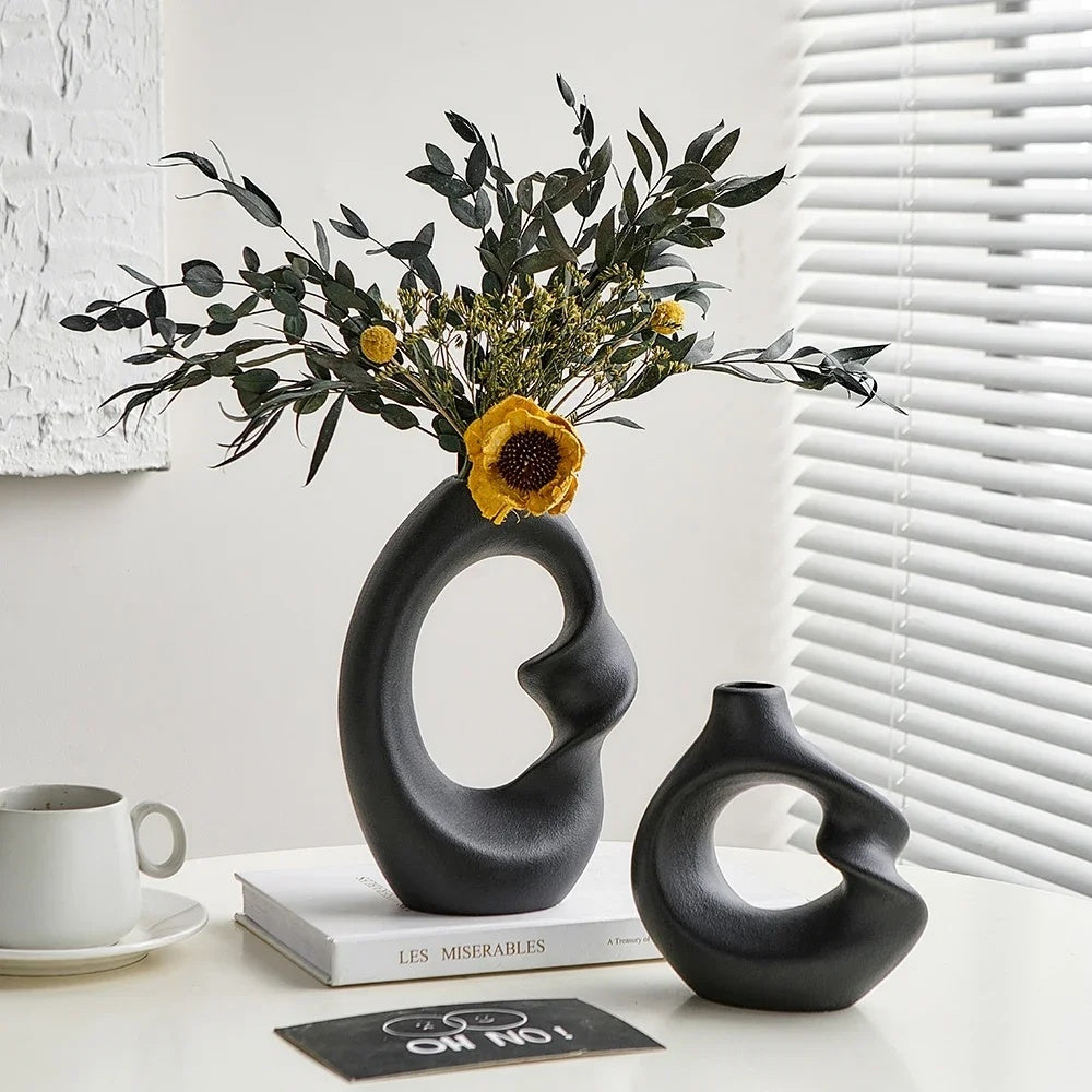 Nordic Luxury Ceramic Vase PearlNestDecor.com