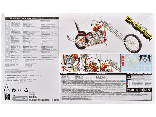 Level 5 Model Kit LA Street Chopper Motorcycle 1/8 Scale Model by Revell LuxuryLifeWay Online Store