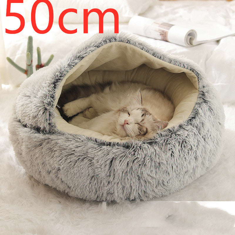 2-in-1 Plush Pet Bed Pets Fashion