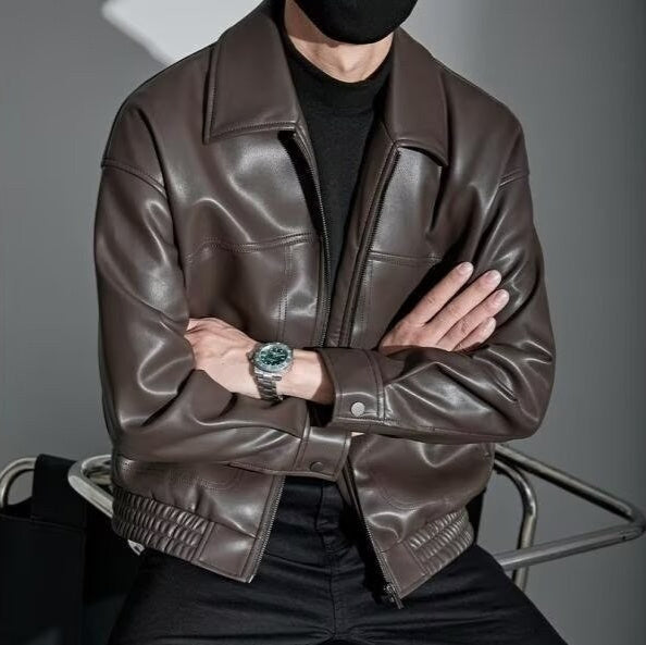 Men's Lapel Motorcycle Fashion Casual High-quality Jacket LuxuryLifeWay Online Store