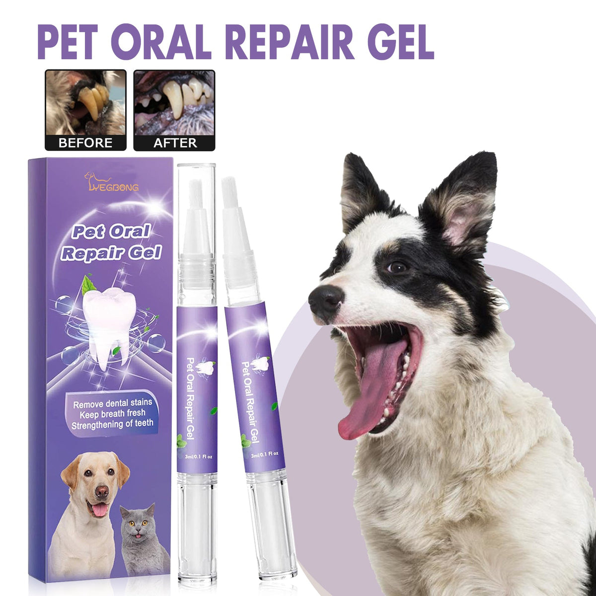 Pet Oral Repair Gel Care Cleaner Pets Fashion