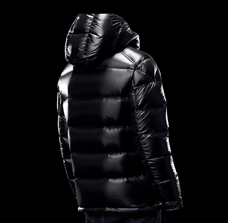 Warm Bright White Duck Down Men's Down Jacket