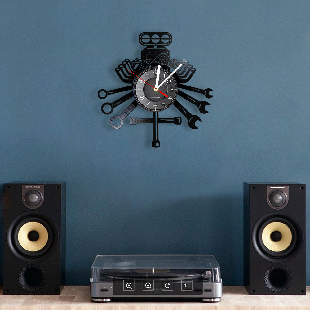 Gramophone Record Wall Clock Wall Clock PearlNestDecor.com