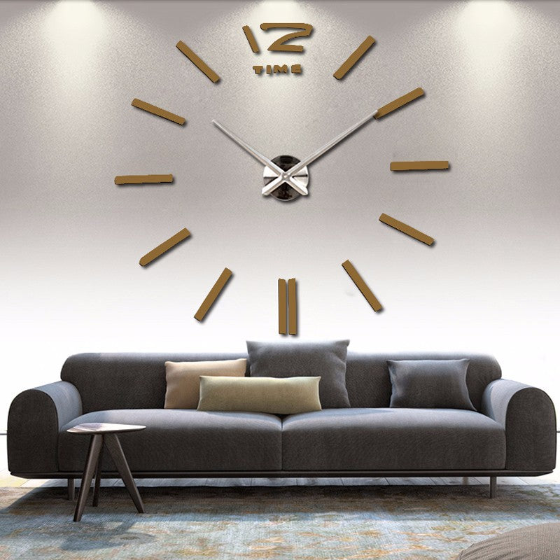 DIY creative fashion home decor acrylic wall clock PearlNestDecor.com