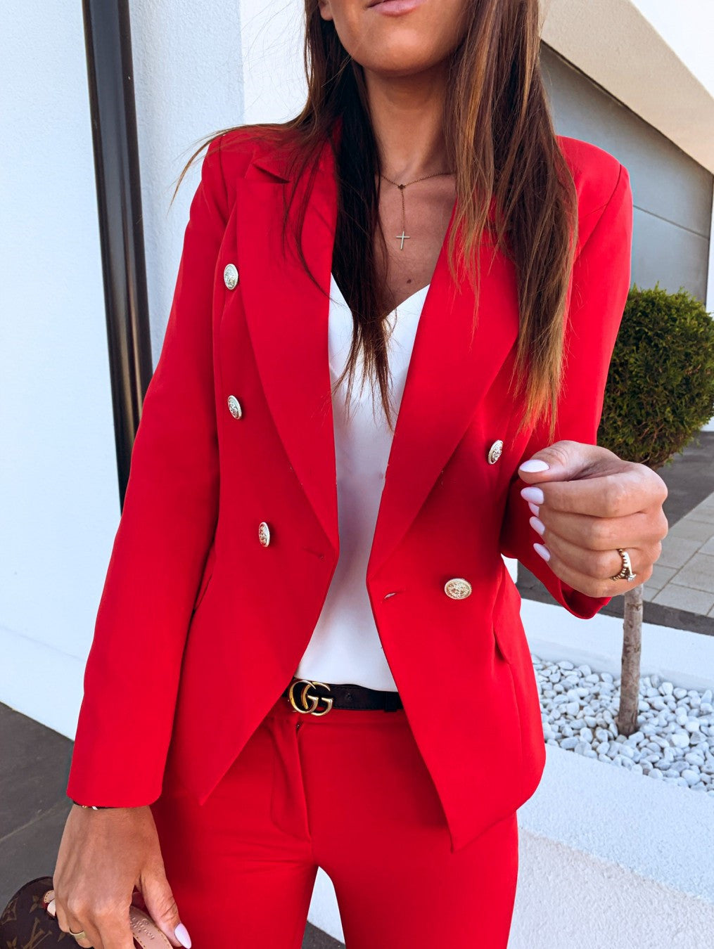Elegant Double-Breasted Blazer NorixaFashion.com