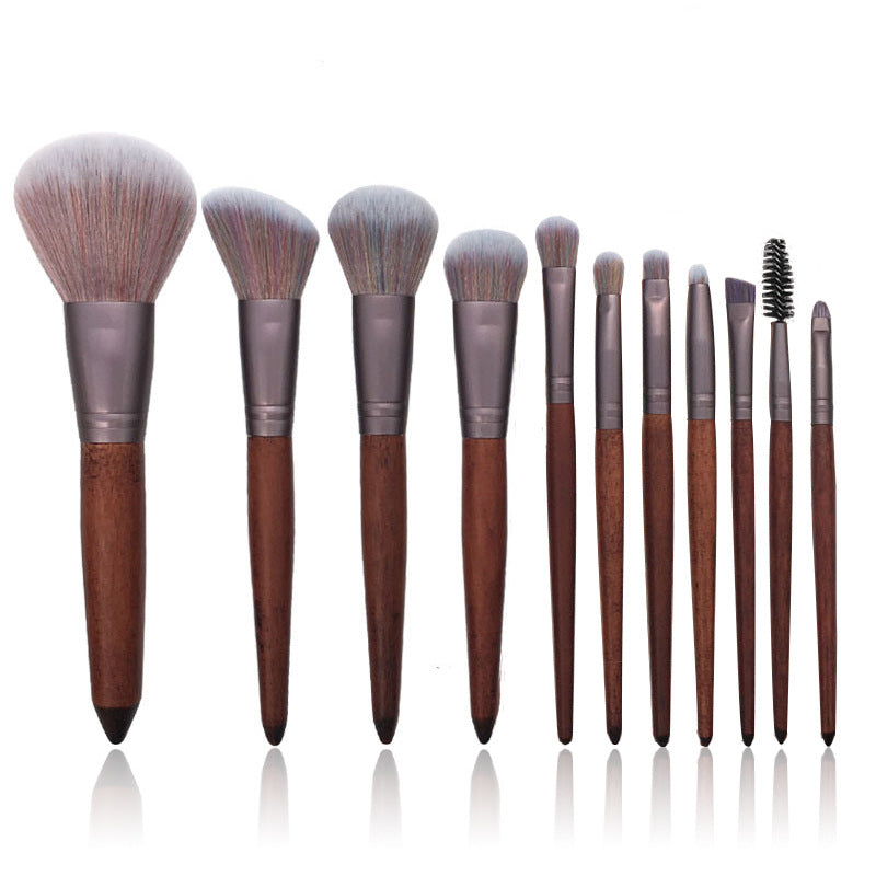 Color fiber hair makeup brush