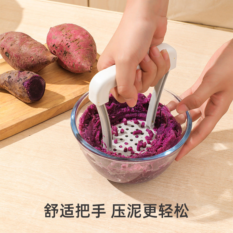 Manual potato mud press baby complementary food masher wavy potato press kitchen gadget press potato artifact LuxuryLifeWay Online Store