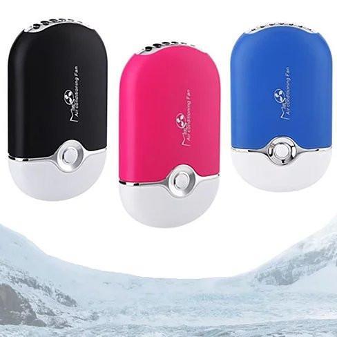 Color: Black - Porta Cooler Portable Air Conditioning USB Powered Personal Mini Fan LuxuryLifeWay Online Store