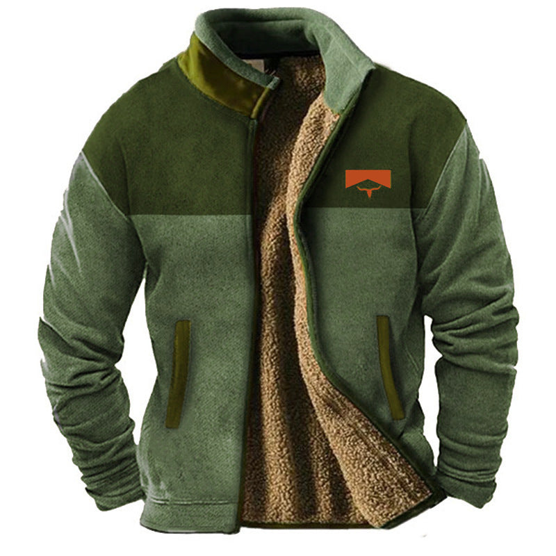 New Men's Cotton Clothes Fleece Jacket Coat Fashion Trend Best YouTube Store