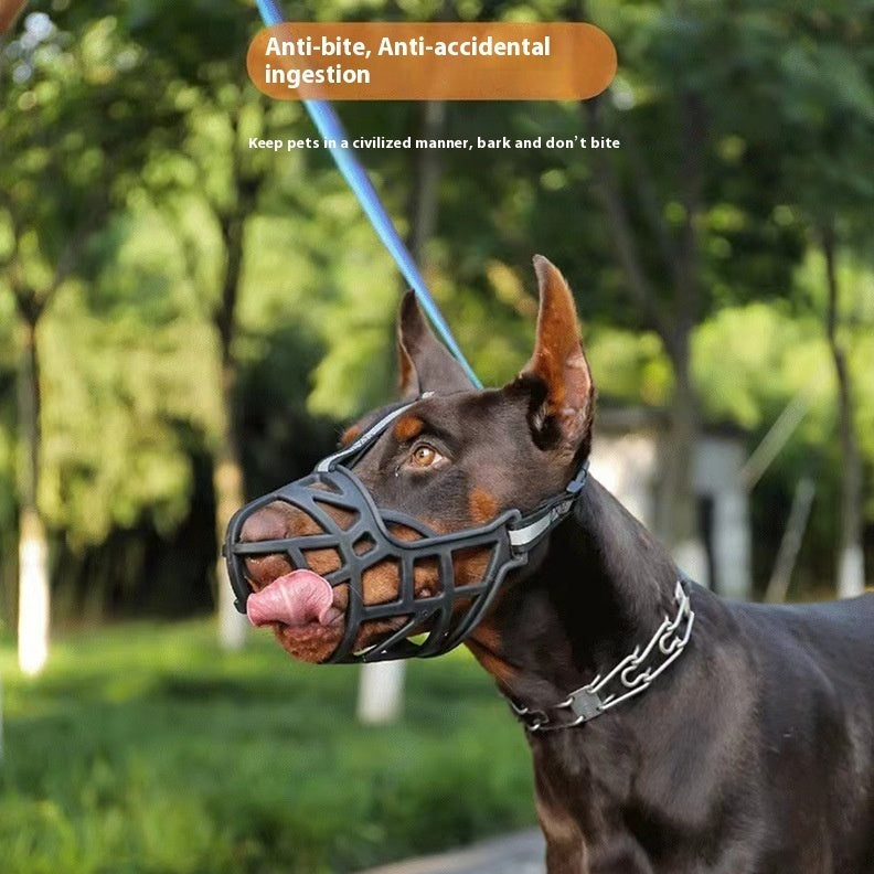 Adjustable Anti Bite Reflective Dog Mouth Cover Pets Fashion