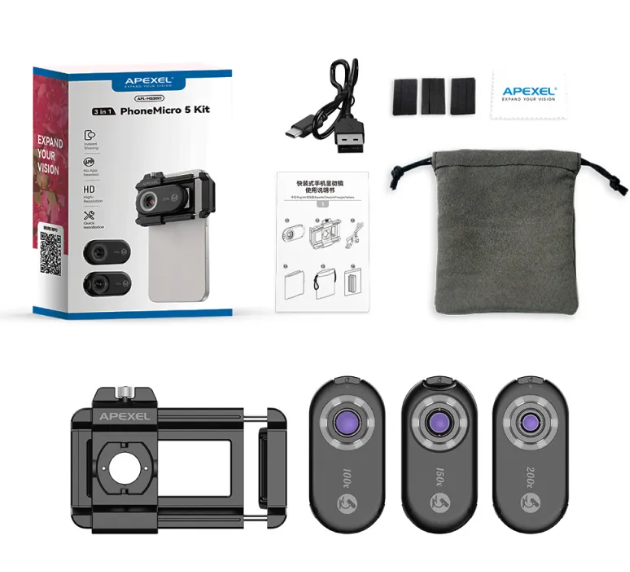 Portable Mobile Phone Microscope Pi-Mart