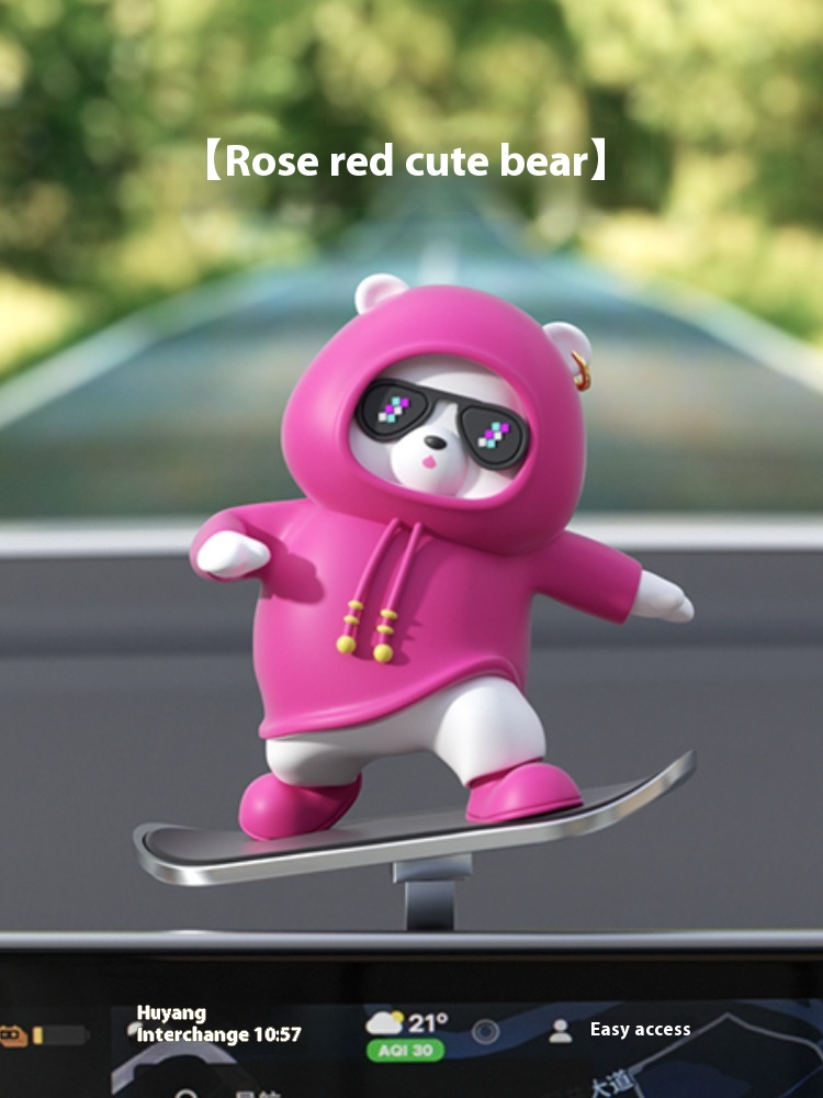 Cartoon Bear Car Skateboard Pi-Mart