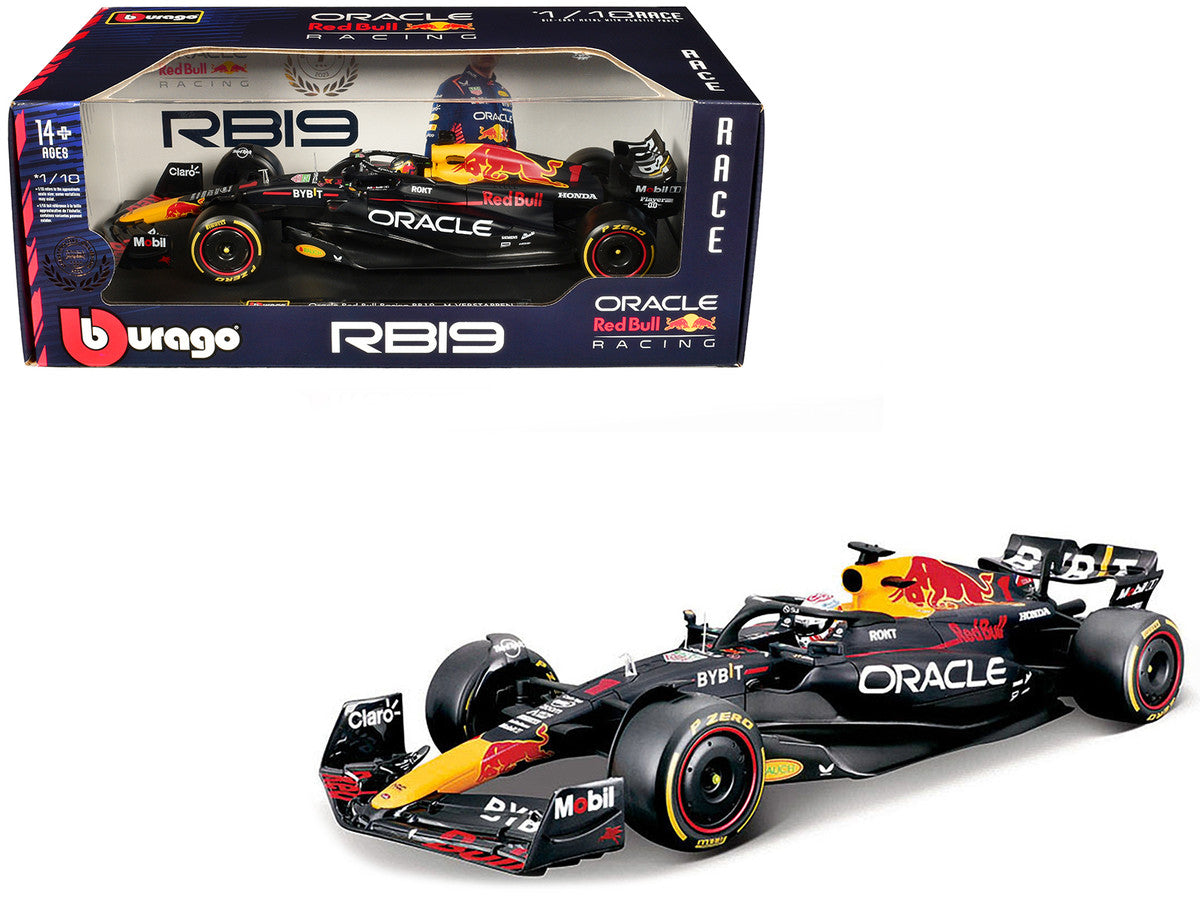 Red Bull Racing RB19 #1 Max Verstappen "Oracle" Champion Formula One F1 World Championship (2023) "Race" Series 1/18 Diecast Model Car by Bburago LuxuryLifeWay Online Store