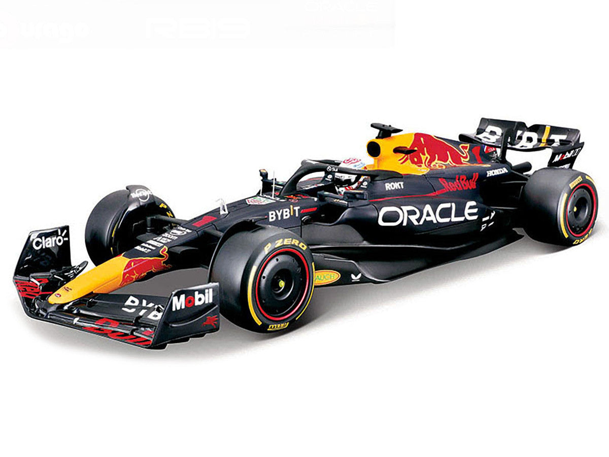 Red Bull Racing RB19 #1 Max Verstappen "Oracle" Champion Formula One F1 World Championship (2023) "Race" Series 1/18 Diecast Model Car by Bburago LuxuryLifeWay Online Store