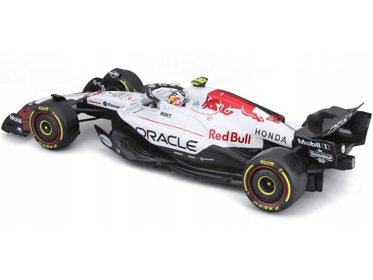 Red Bull Racing RB21 #22 Yuki Tsunoda "Oracle" Formula One F1 "Japanese GP" (2025) "Race" Series 1/18 Diecast Model Car by Bburago LuxuryLifeWay Online Store
