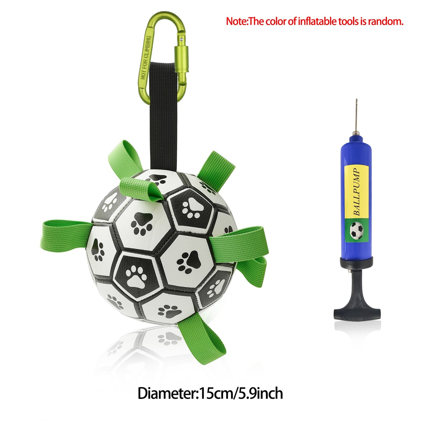 Interactive Dog Football Toy Soccer Ball Inflated Training Toy For Dogs Outdoor Border Collie Balls For Large Dogs Pet Supplies Pets Fashion