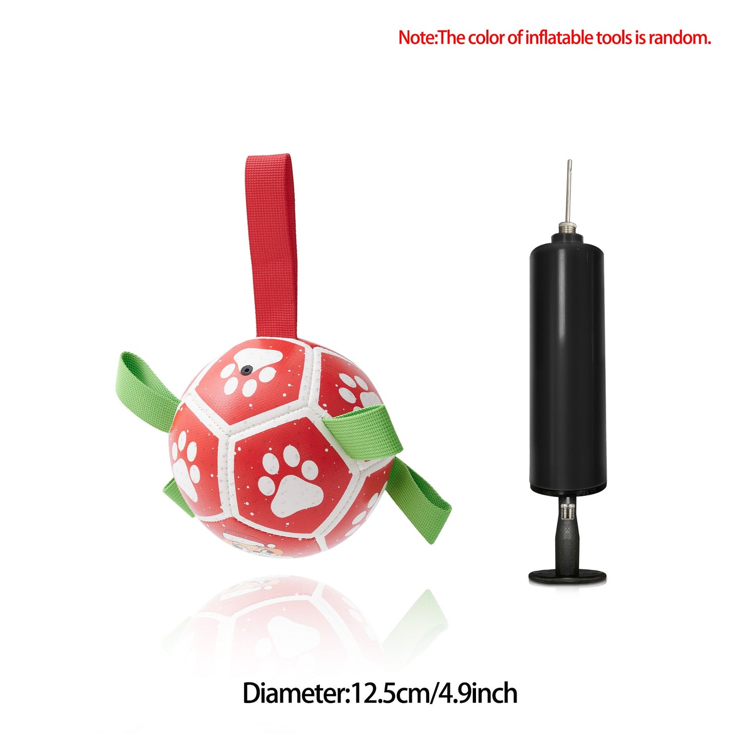 Interactive Dog Football Toy Soccer Ball Inflated Training Toy For Dogs Outdoor Border Collie Balls For Large Dogs Pet Supplies Pets Fashion