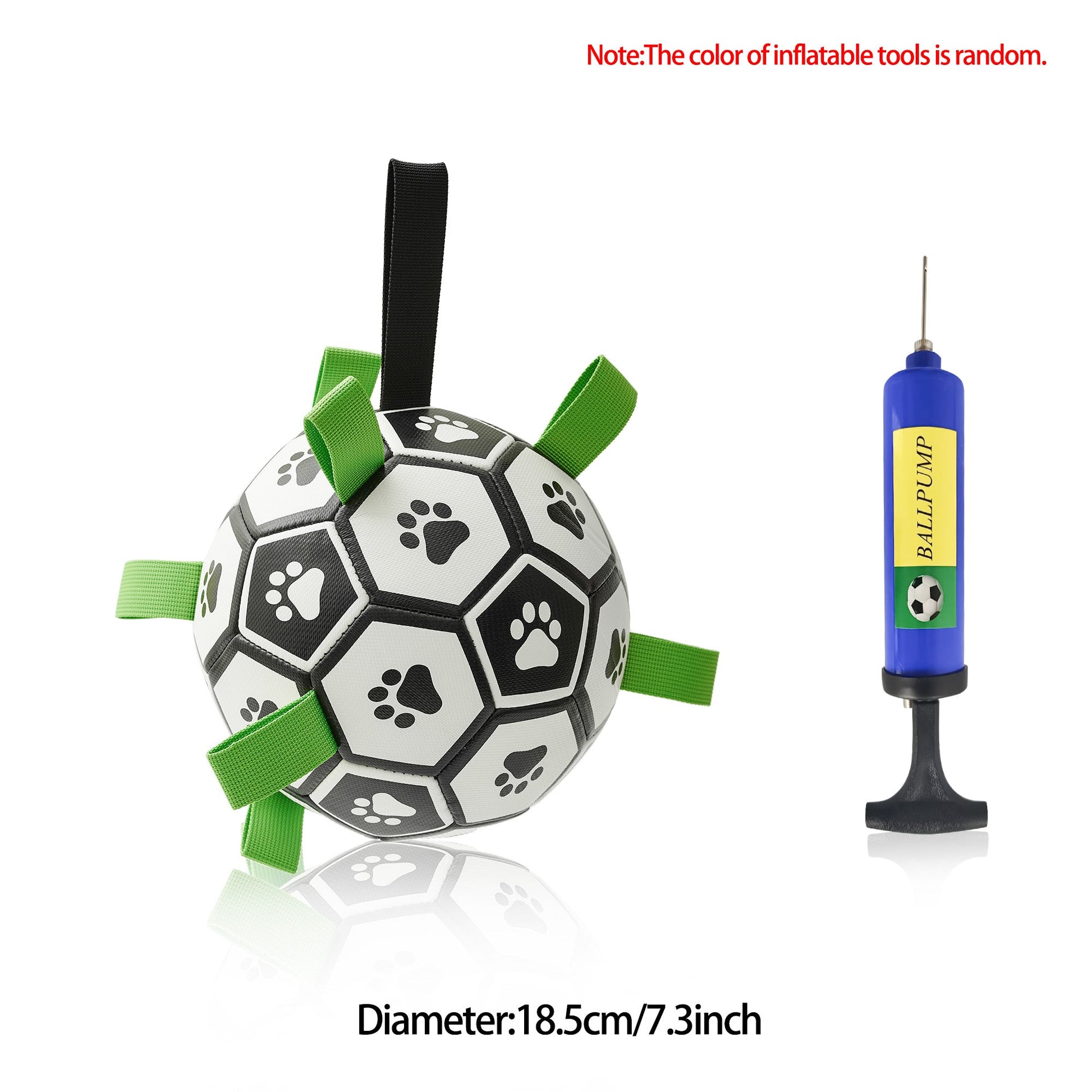 Interactive Dog Football Toy Soccer Ball Inflated Training Toy For Dogs Outdoor Border Collie Balls For Large Dogs Pet Supplies Pets Fashion