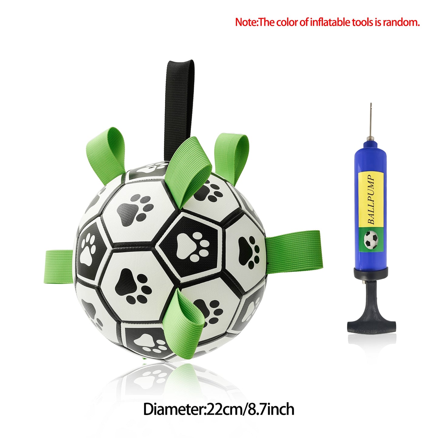Interactive Dog Football Toy Soccer Ball Inflated Training Toy For Dogs Outdoor Border Collie Balls For Large Dogs Pet Supplies Pets Fashion