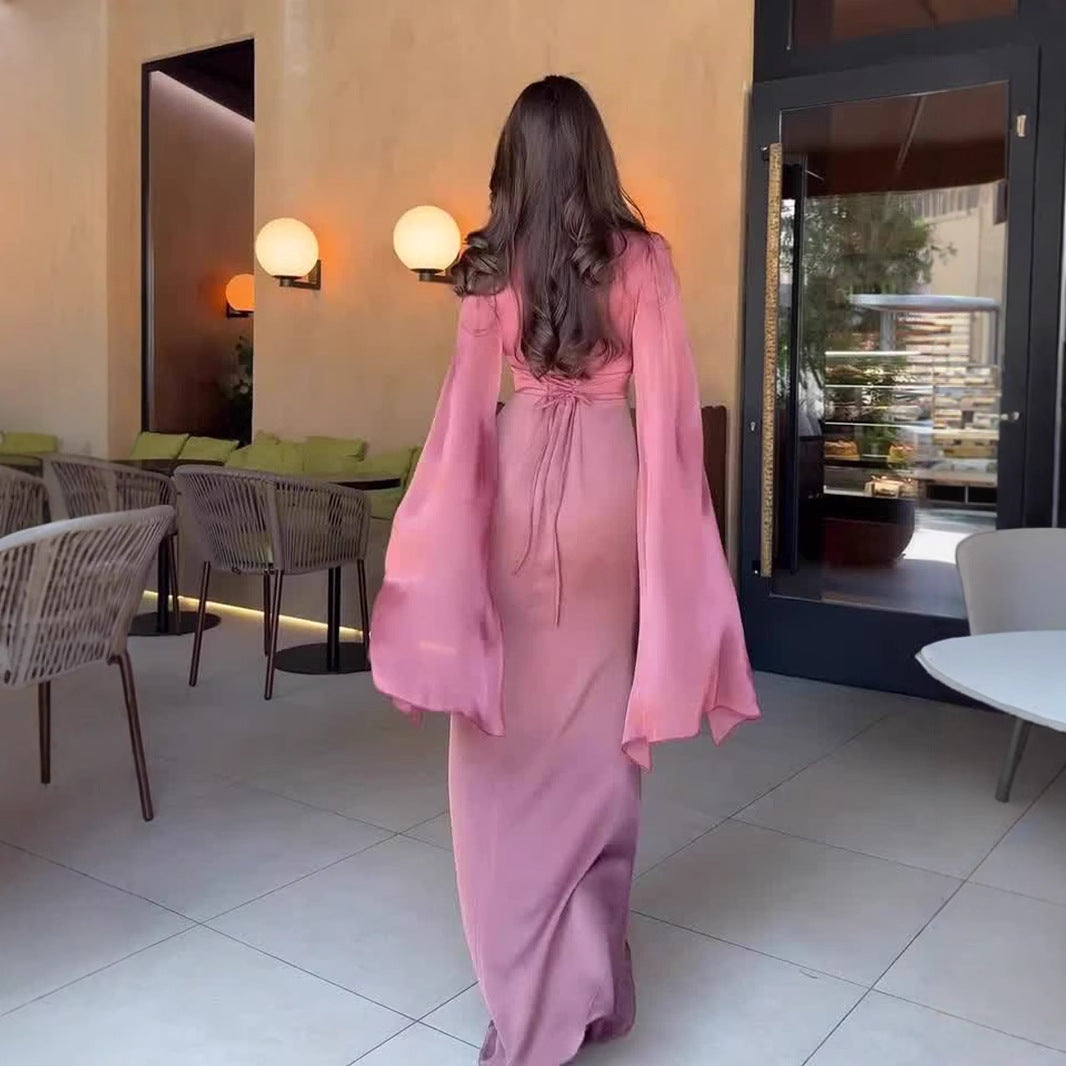 Polyester Long Sleeve Dress Dress Women NorixaFashion.com