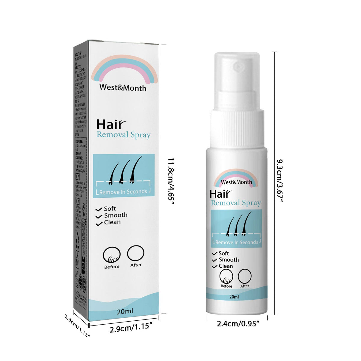 Hair Removal Spray 20ml 1 Box Tri Light Beauty