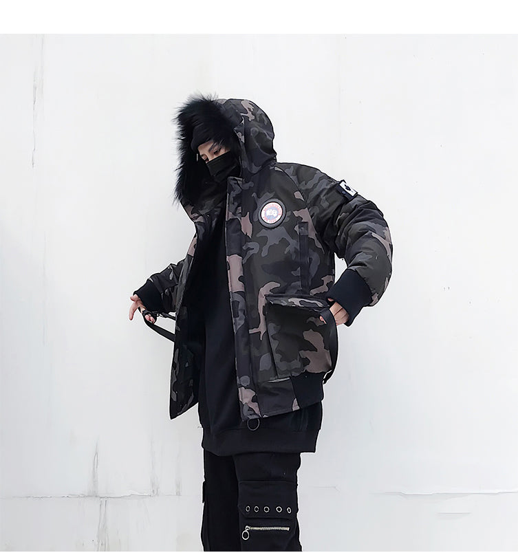 Stylish Short Hooded Warm Cotton Jacket for Men Pi-Mart