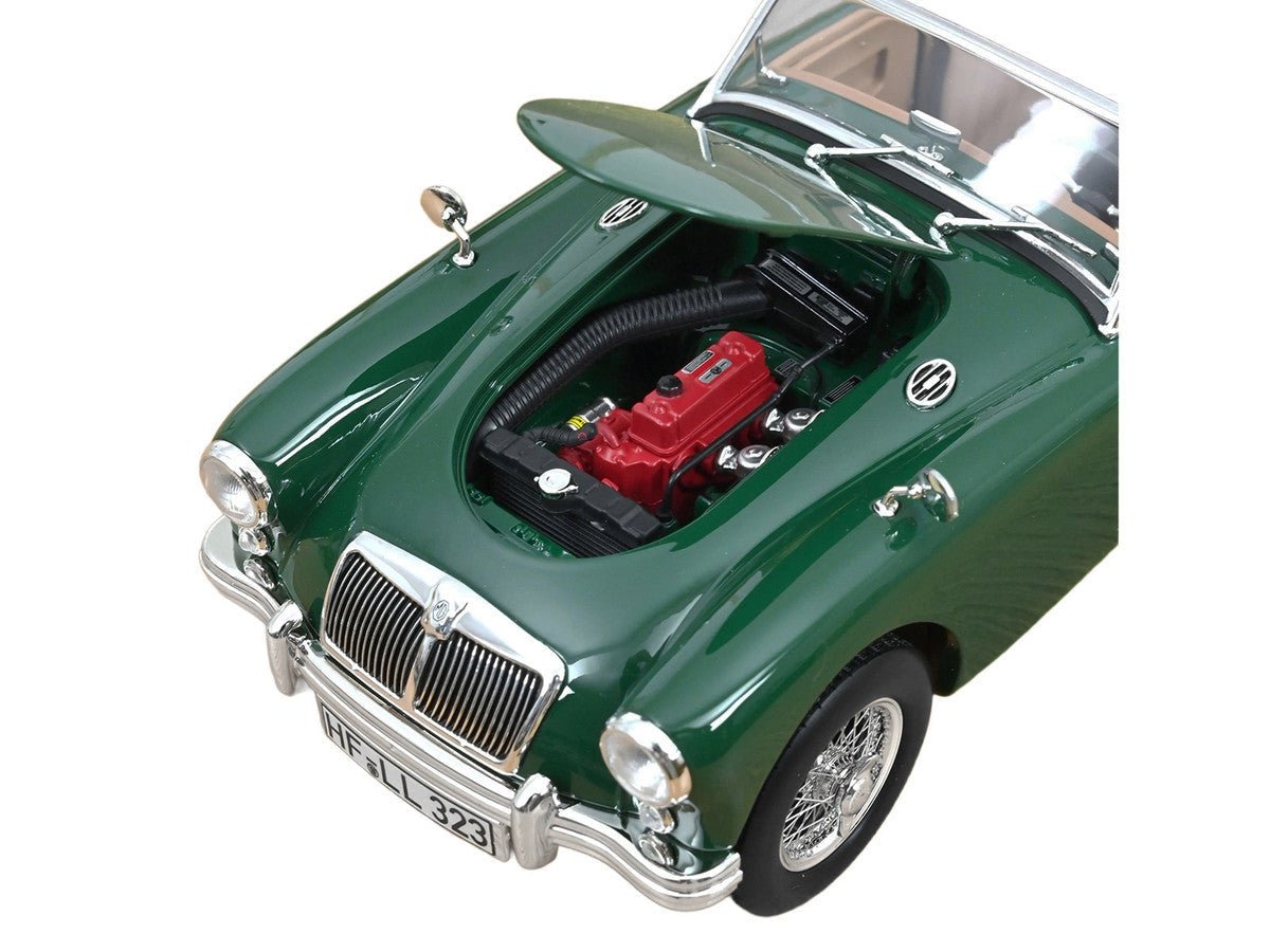 1955 MG MGA Cabriolet British Racing Green 1/18 Diecast Model Car by Norev LuxuryLifeWay Online Store