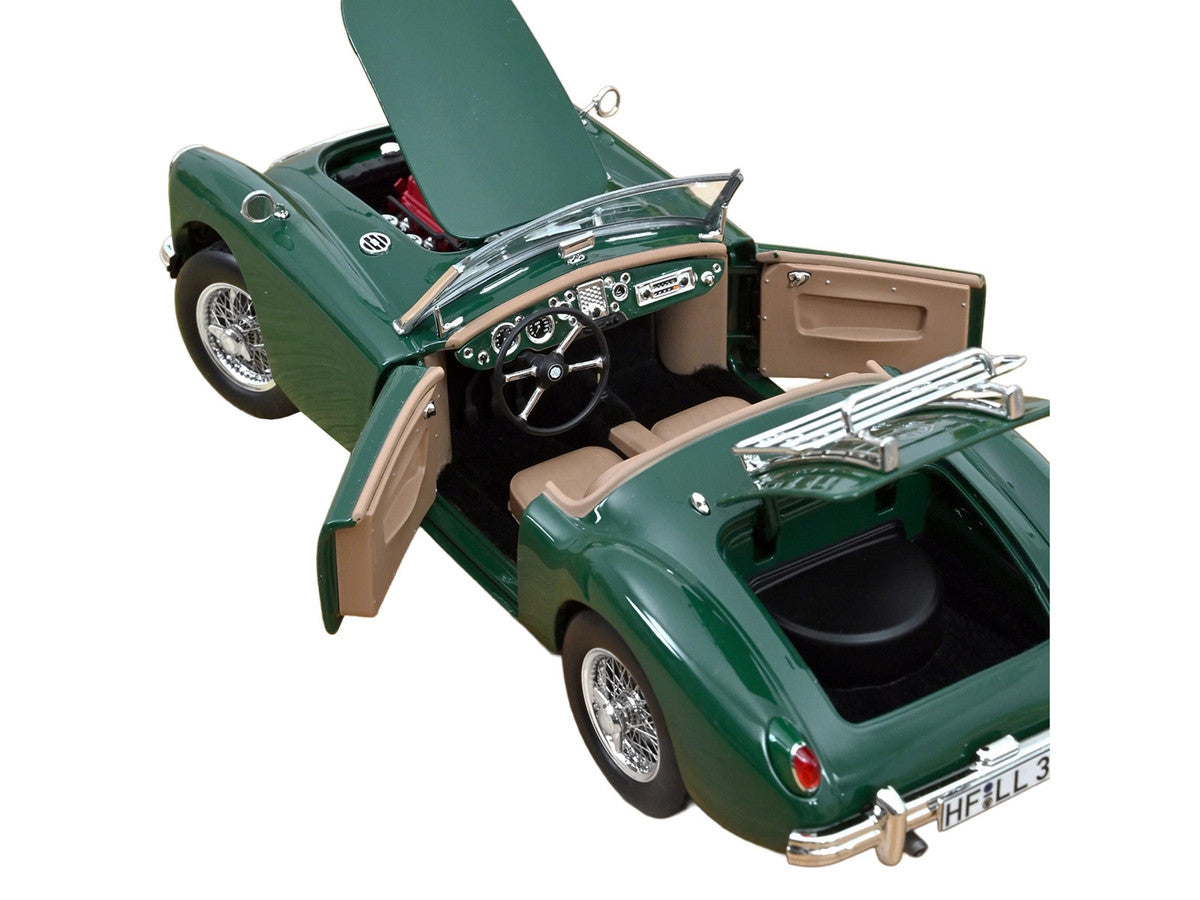 1955 MG MGA Cabriolet British Racing Green 1/18 Diecast Model Car by Norev LuxuryLifeWay Online Store