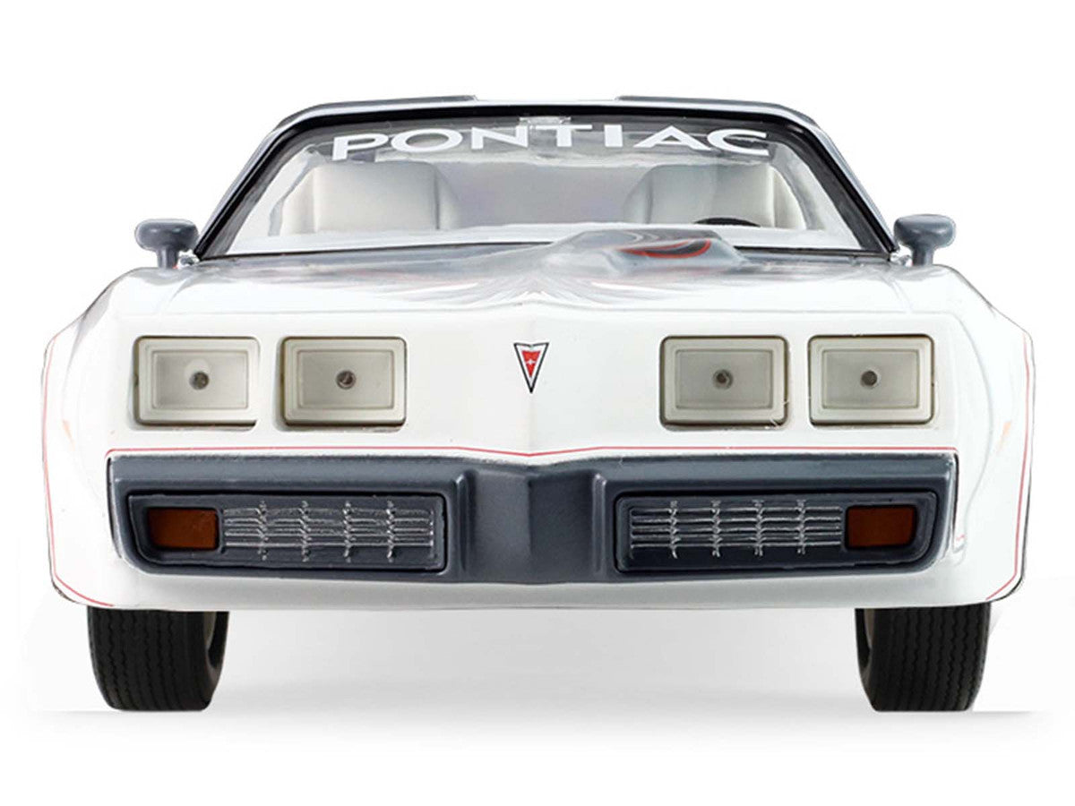 1980 Pontiac Firebird Trans Am T/A "Official Pace Car 58th Annual Pikes Peak Auto Hill Climb" White with Gray Top and Hood Graphics with White Interior 1/24 Diecast Model Car by Greenlight LuxuryLifeWay Online Store