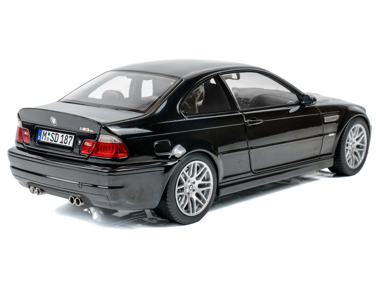 2003 BMW M3 CSL Saphire Black 1/18 Diecast Model Car by Norev LuxuryLifeWay Online Store