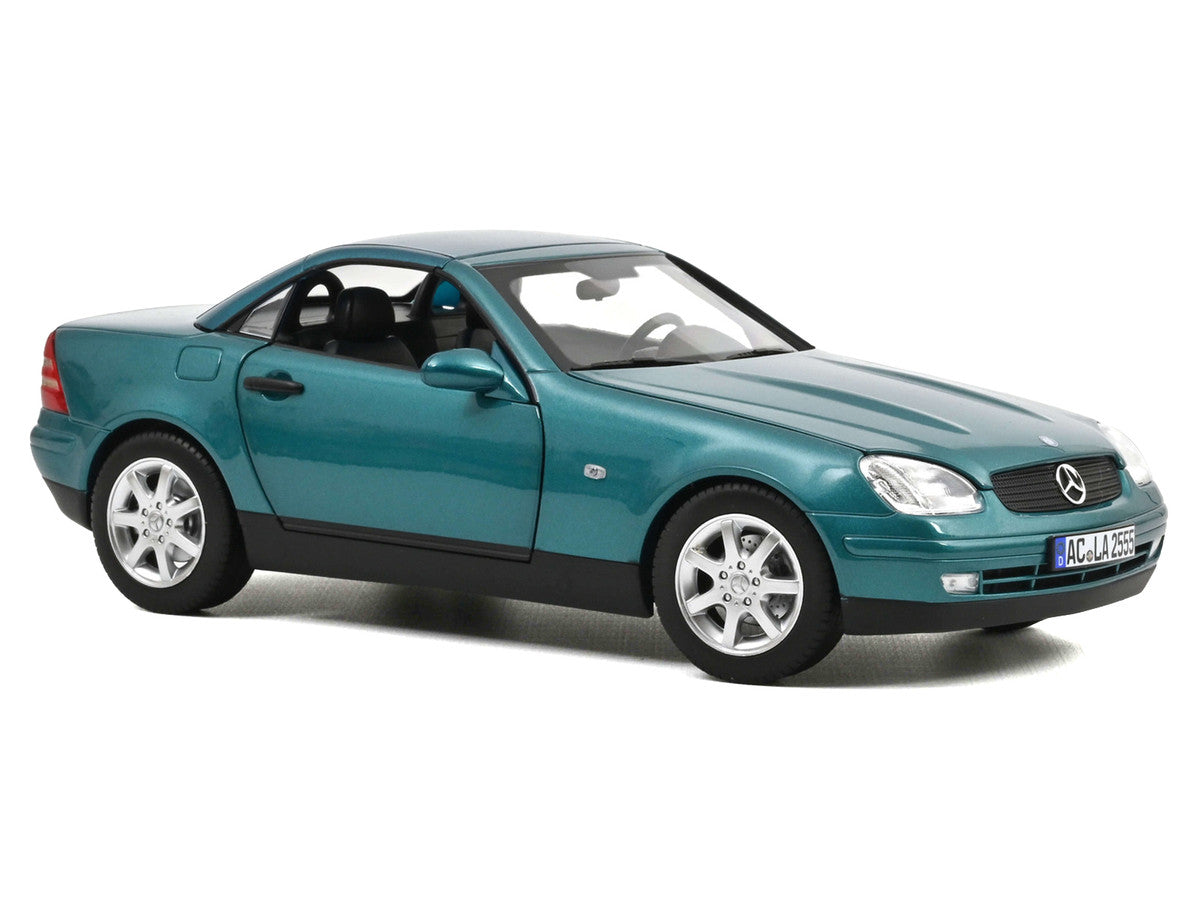 1996 Mercedes-Benz SLK Convertible Vivianit Green Metallic 1/18 Diecast Model Car by Norev LuxuryLifeWay Online Store