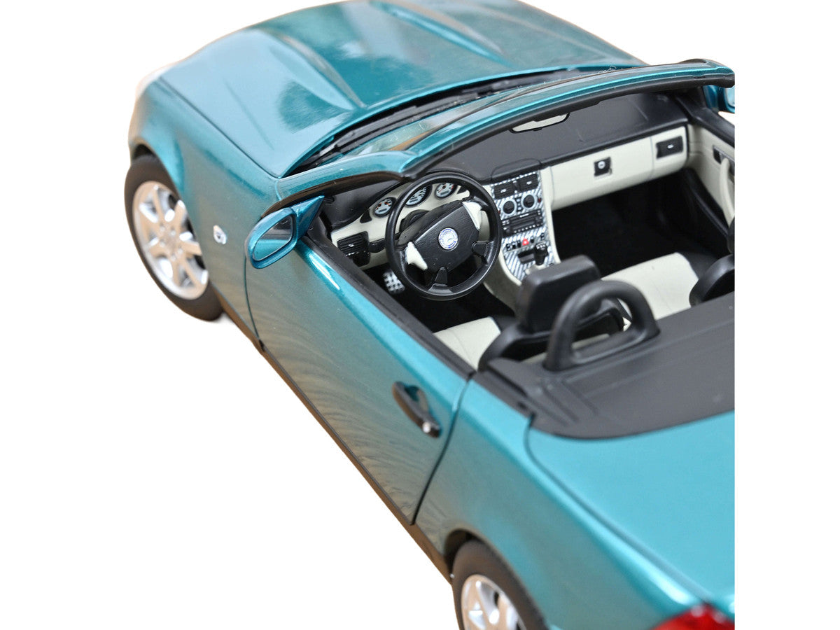 1996 Mercedes-Benz SLK Convertible Vivianit Green Metallic 1/18 Diecast Model Car by Norev LuxuryLifeWay Online Store