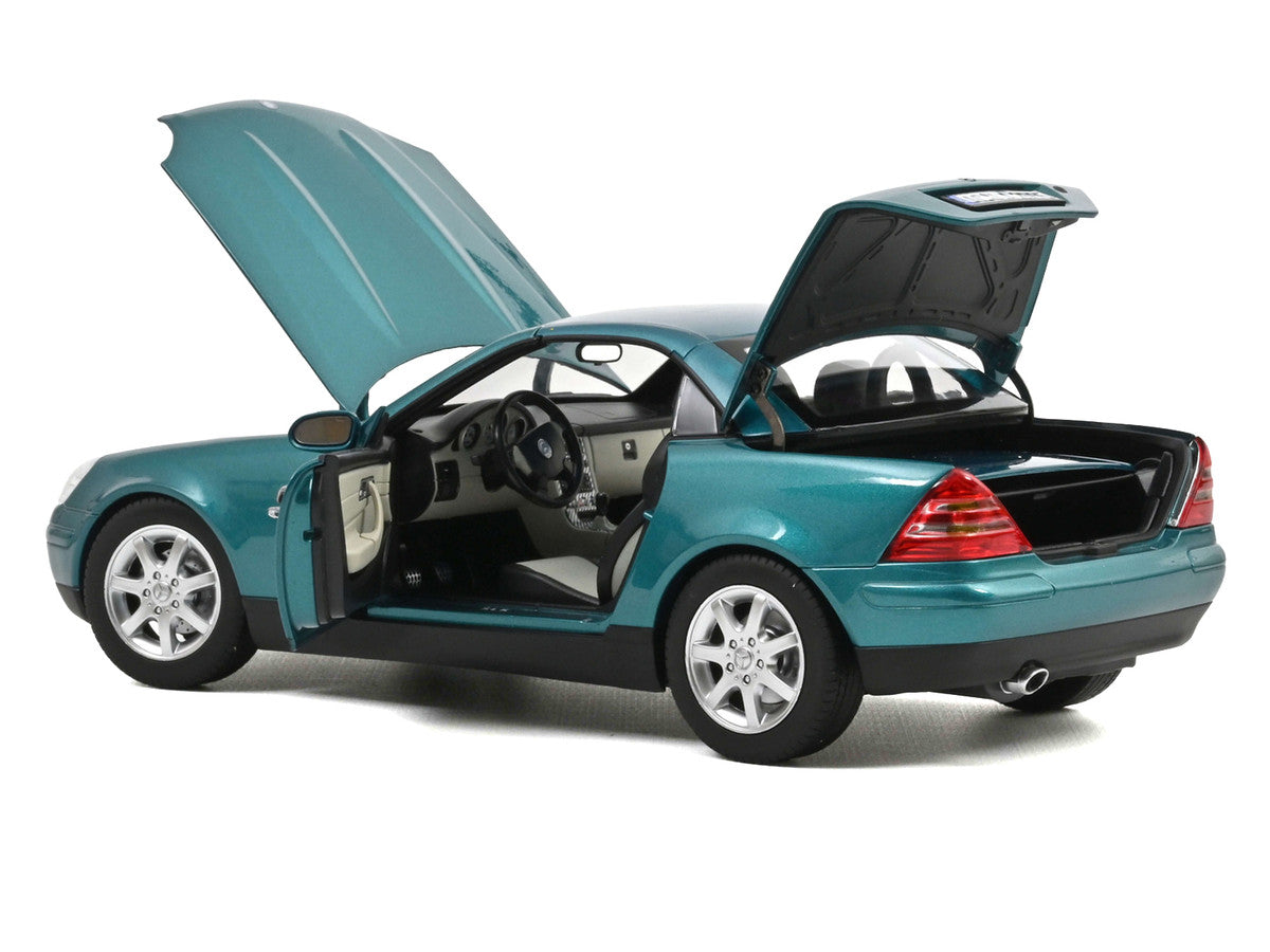 1996 Mercedes-Benz SLK Convertible Vivianit Green Metallic 1/18 Diecast Model Car by Norev LuxuryLifeWay Online Store