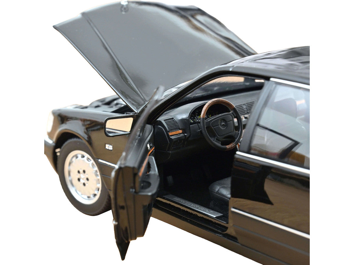 1997 Mercedes-Benz S600 Obsidian Black Metallic 1/18 Diecast Model Car by Norev LuxuryLifeWay Online Store